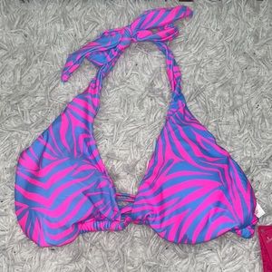 Xhilaration bathingsuit top pink and blue